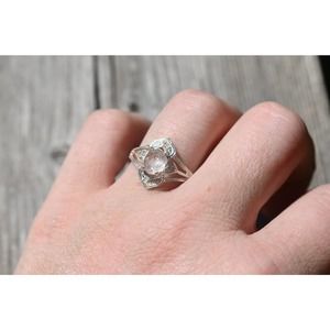 alternative raw diamond engagement ring raw crystal size 4 5 6 7 8 8 9 1…